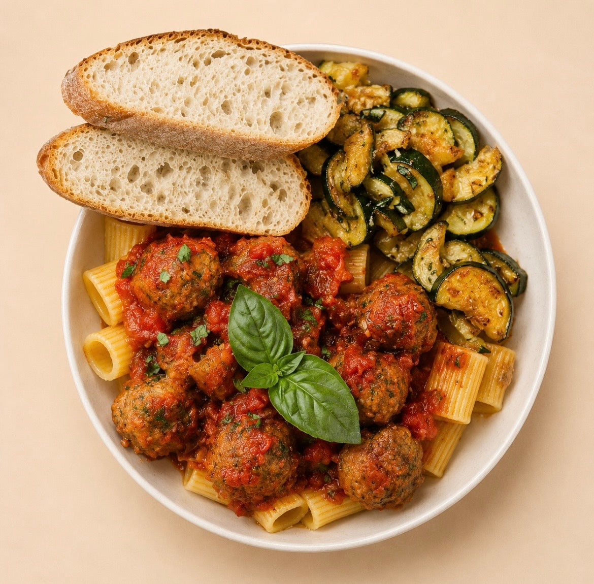 Italian Pasta and Meatballs (Tue, 30 June)
